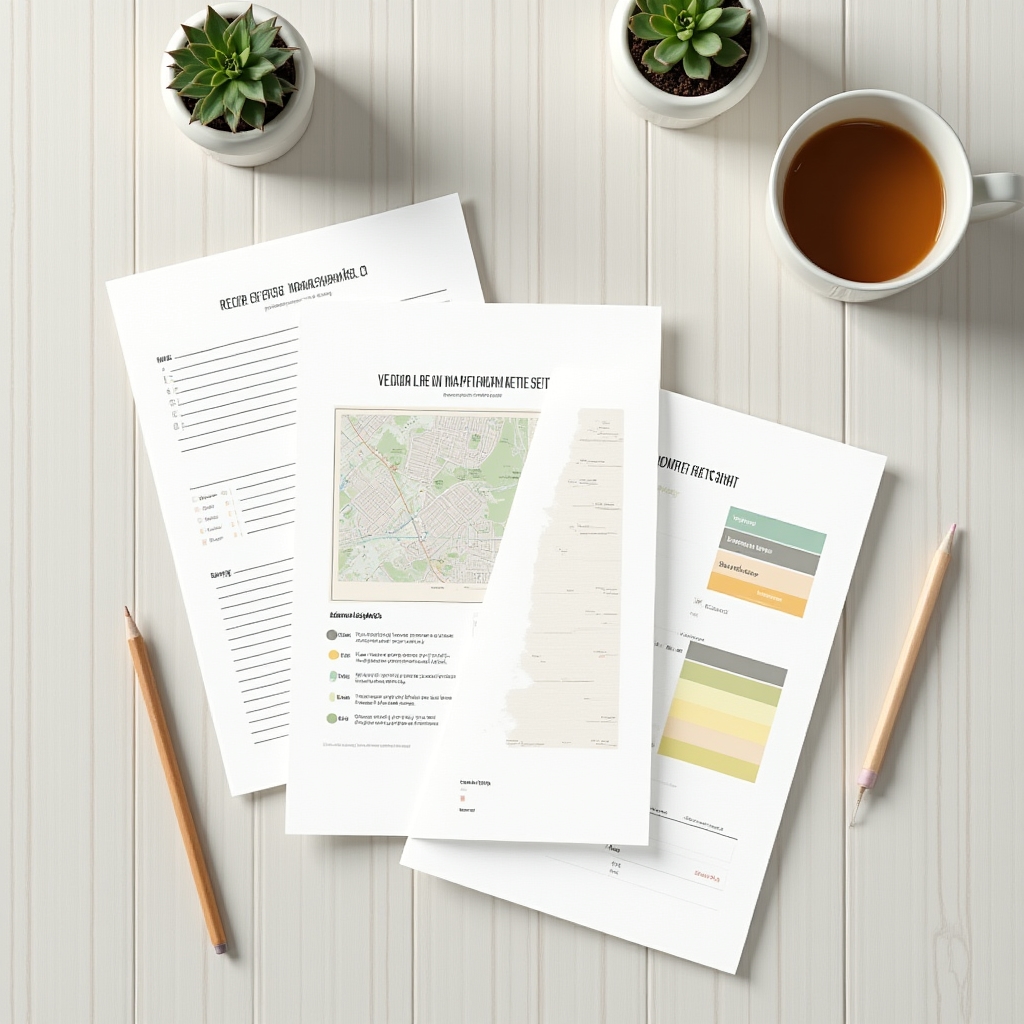 Fleet readiness toolkit documents spread on a clean workspace showing templates and worksheets